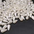 Creamy white teardrop ABS imitation pearls with top drilled holes for DIY jewelry - Teardrop (Style 41)