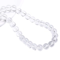 High transparency clear glass beads for DIY jewelry making with smooth finish - 4mm / Clear