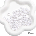 10mm flat round ABS imitation pearl beads with iridescent luster for DIY jewelry making - Irregular Flat Round (20mm)
