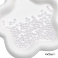 4x5mm white pearl ABS rice beads for DIY handmade necklace and jewelry making - Small Oval (4x5mm)