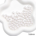 7x9mm white oval ABS faux pearl beads for DIY jewelry making and handmade necklaces - Oval Bead (7x9mm)
