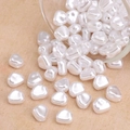 Irregular white baroque pearl beads for handmade jewelry making and DIY projects - Small Bean Style (#01)