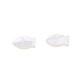 Perline a forma di pesce in conchiglia bianco perlato per gioielli fai da te - Stile Pesciolino / 1 Pezzo/Confezione (6x11mm) / Bianco Perlato