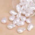 Irregular white baroque imitation pearl beads for DIY jewelry making and necklace crafts - Little Feet Style (#09)