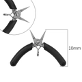 Mini jewelry pliers with 10mm precision tip and black non-slip handle for DIY crafting - Needle Nose Pliers (501E)