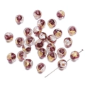 10mm vintage purple glass bead with gold leaf inlay for DIY jewelry making and earrings - 10mm (1 Piece) / Grape Purple