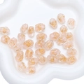 Pink oval glass beads with gold foil foil inclusions for DIY jewelry making and crafts - 10x14mm (1 Piece/Pack) / Pink