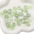 Light green baroque acrylic beads in various shapes for DIY jewelry making - Transparent Outlined Mixed Style / 20g/Pack (Approx. 15-30 Pcs) / Green