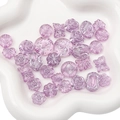 Purple acrylic baroque style DIY beads set in various floral and leaf shapes for jewelry - Transparent Outlined Mixed Style / 20g/Pack (Approx. 15-30 Pcs) / Purple