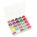 Set de 25 hilos de poliéster de colores en caja transparente para joyas DIY - Estilo Cordón De Jade Número 72