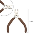 Brown handle diagonal pliers for jewelry making, 11cm length tool with beadia logo - Side Cutter Pliers / Coffee