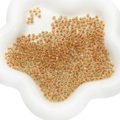 Perline di vetro fai-da-te stile inchiostro con spirali ambrate per creare gioielli - 4mm / 10g/Confezione (circa 160 pezzi) / Giallo Arancio Chiaro