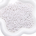 Perline in acrilico bianco a forma di arachide per creazione di gioielli fai da te - 4x6mm 5g/Confezione (circa 105 pezzi) / Bianco