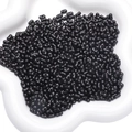Perline in acrilico nero 4x6mm a forma di arachide per gioielli fai-da-te in una ciotola - 4x6mm 5g/Confezione (circa 105 pezzi) / Nero