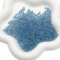 Deep blue ink-style 4mm glass seed beads in a star tray for DIY jewelry making - 4mm / 10g/Pack (Approx. 160 pcs) / Peacock Blue