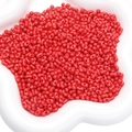 Perline in acrilico rosso vivace a forma di arachide per gioielli fai da te - 4x6mm 5g/Confezione (circa 105 pezzi) / Rosso