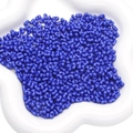 Perline di acrilico blu scuro lucido a forma di arachide con due fori per gioielli - 4x6mm 5g/Confezione (circa 105 pezzi) / Blu zaffiro