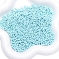 Lichtblauwe 4x6mm pinda-vormige acryl kralen voor handgemaakte DIY sieraden - 500g/Pak ca. 10000 Stuks / Blauw