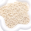 Crèmewitte acryl kralen in pindavorm met dubbele gaten voor DIY sieraden maken - 500g/Pak ca. 10000 Stuks / Beige