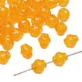 Amber orange translucent lantern beads for DIY jewelry making and handmade crafts - Approx 8mm Diameter (20 Pieces/Pack) / Amber Yellow