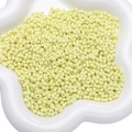 Lichtgele mat pindavormige kralen met dubbel gat voor DIY maken van sieraden - 500g/Pak ca. 10000 Stuks / Geel