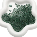 Deep green 4mm glass seed beads for DIY handmade bracelets and jewelry making - 4mm / 10g/Pack (Approx. 160 pcs) / Peacock Green