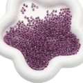 4mm purple ink pattern glass seed beads in floral tray for DIY handmade jewelry making - 4mm / 10g/Pack (Approx. 160 pcs) / Red Purple