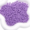 Paarse acryl pindakralen met dubbel gat voor het maken van handgemaakte sieraden - 500g/Pak ca. 10000 Stuks / Paars