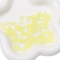 Matte hellgelbe 5x5mm Glas-Würfelperlen für DIY Schmuckherstellung und Bastelarbeiten - 11g/Packung (ca. 50 Stk., 5x5mm) / Zitronengelb