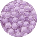 Perline acriliche fai-da-te lavanda con strato esterno trasparente per gioielleria - 8mm / Set da 50 pezzi / Viola / Perle trasparenti