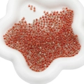 4mm ink-wash style red and white spotted glass beads for DIY jewelry making - 4mm / 10g/Pack (Approx. 160 pcs) / Orange Red