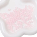 Matte pink cube glass seed beads for DIY jewelry making and handmade accessories - 11g/Pack (Approx. 50 Pcs, 5x5mm) / Pink