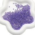 DIY purple 4mm glass seed beads with color-lined ink effect for handmade jewelry - 4mm / 10g/Pack (Approx. 160 pcs) / Violet
