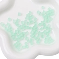 Matte light green 5x5mm square glass cube beads for DIY jewelry and bracelet making - 11g/Pack (Approx. 50 Pcs, 5x5mm) / Light Green
