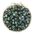 Acrylperlen mit blau-gelbem Marmormuster für DIY-Armbänder und Schmuckzubehör - 8mm (Ca. 100 Stück/Packung) / Schwarz