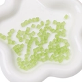 Frosted light green 5x5mm square glass beads for DIY bracelet and jewelry making - 11g/Pack (Approx. 50 Pcs, 5x5mm) / Grass Green