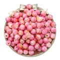 Rosa und orange marmorierte 12mm Acrylperlen für DIY handgemachte Armbänder - 8mm (Ca. 100 Stück/Packung) / Rosa