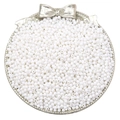 2mm massieve witte acryl kralen voor DIY sieraden maken in een vintage zilveren dienblad - 3mm Gat Ongeveer 1mm 500g/Pak (Ongeveer 45000 Stks) / Wit