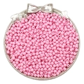 Roze acryl ronde kralen voor DIY sieraden maken gepresenteerd in een zilveren tray - 4mm (Ongeveer 15000 Stuks) / Roze