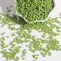 Lichtgroene 2-4mm glazen kralen voor DIY sieraden en handgemaakte accessoires - Lichtgroen