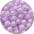 Perle in acrilico viola traslucido design perla-nella-perla per gioielli e catenine fai-da-te - 12mm / Set da 50 pezzi / Viola / Perle trasparenti