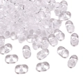 6x4mm klare Acryl-Erdnussperlen für handgefertigten DIY-Schmuck und Bastelprojekte - 4x6mm (5g/Pack, ca. 100 Stk.) / Klarweiß