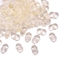 6x4mm klare Acrylperlen in Erdnussform für DIY handgemachte Armbänder und Schmuckbau - 4x6mm (5g/Pack, ca. 100 Stk.) / Beige