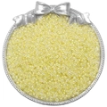 Cuentas de vidrio amarillo claro 4mm iridiscentes para joyería DIY y brazaletes - 2mm, 10g/Paquete (aprox. 900 uds.) / Amarillo