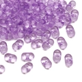 Lila lichtdurchlässige 4x6mm Acryl-Erdnussperlen für DIY-Schmuck und Halsketten - 4x6mm (5g/Pack, ca. 100 Stk.) / Lila
