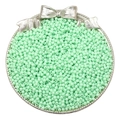 Sachets de perles rondes en acrylique vert menthe 3mm pour bijoux DIY et bracelets - 3mm Trou Environ 1mm 500g/Paquet (Environ 45000 Pcs) / Vert clair