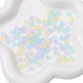 Pastel frosted square glass beads in macaron colors for DIY jewelry making - 11g/Pack (Approx. 50 Pcs, 5x5mm) / Macarons