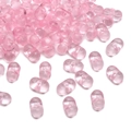 Perle a arachide in acrilico rosa chiaro 6x4mm con foro per gioielli fai da te - Rosa