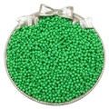 Perles rondes en acrylique vert herbe 3mm dans un plateau argenté pour bijoux DIY créatifs - 3mm Trou Environ 1mm 500g/Paquet (Environ 45000 Pcs) / Vert