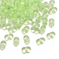 Perle in acrilico verde traslucido a forma di arachide per gioielli fai-da-te e hobby - Verde